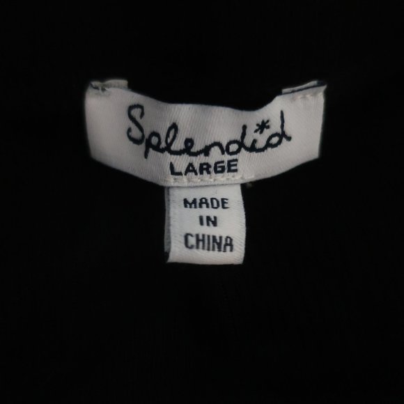 WOMENS SPLENDID BLACK MINI SKIRT RUCHED SIDE TIE SKIRT L * COLOR: BLACK SIZE: LA - Picture 10 of 10